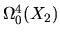 $\Omega^4_0(X_2)$