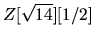 $Z[\sqrt{14}] [1/2]$